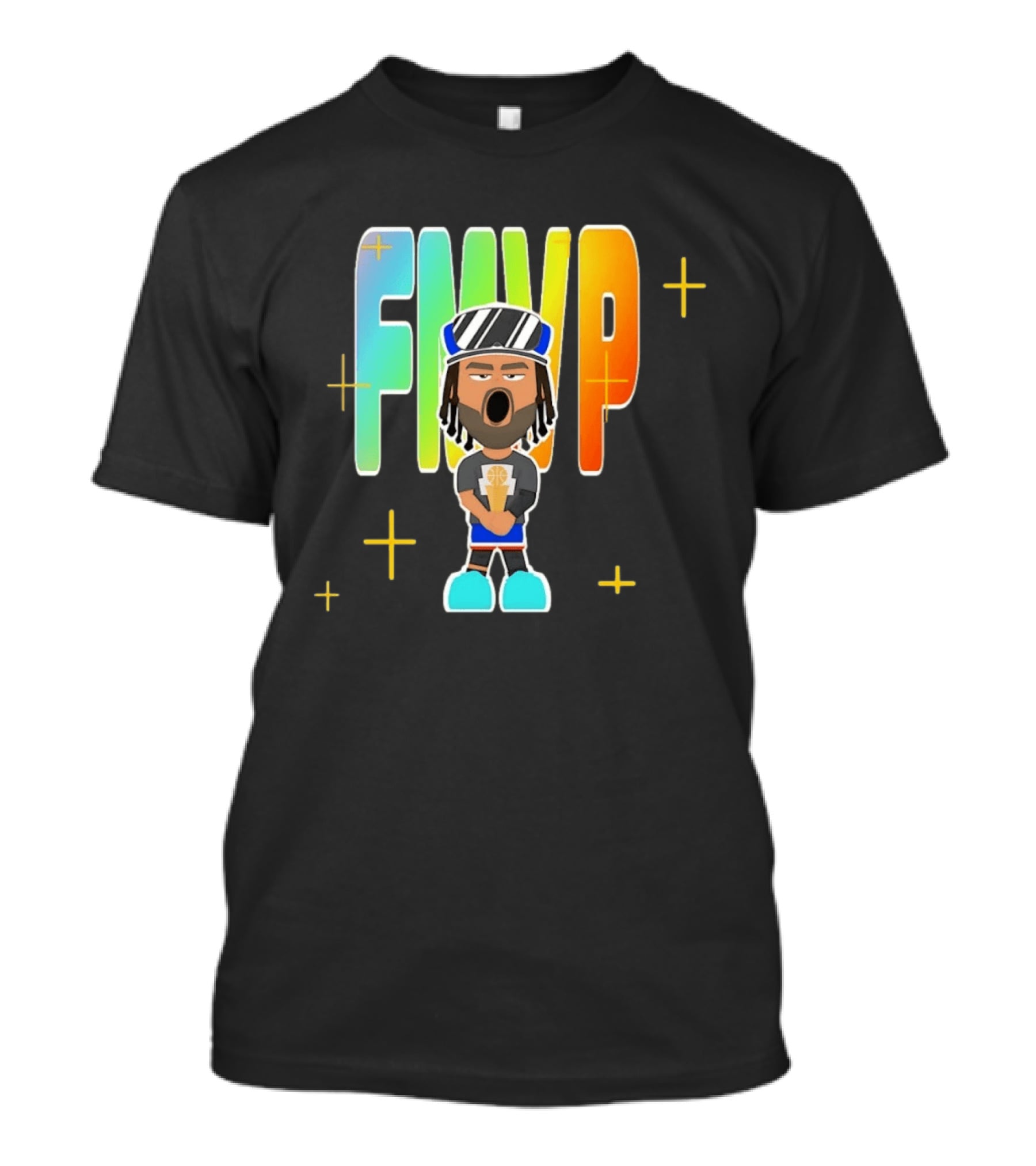 FMVP Jalen Brunson Cartoon New York Knicks 2026 Champs T-Shirt