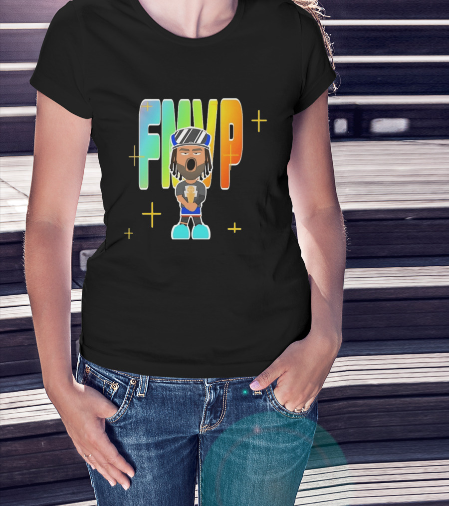 FMVP Jalen Brunson Cartoon New York Knicks 2026 Champs T-Shirt