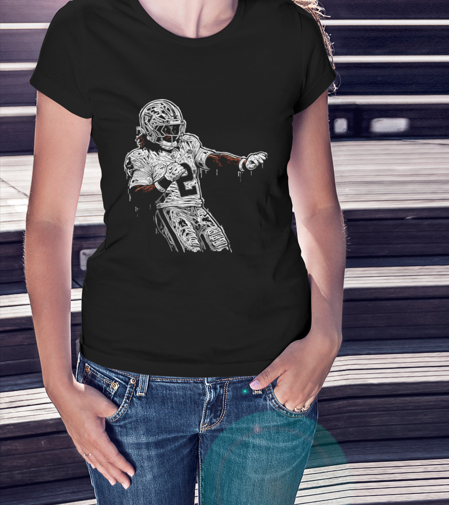 Gardner Minshew Las Vegas Raiders Drip 2 Football Player In Action T-Shirt
