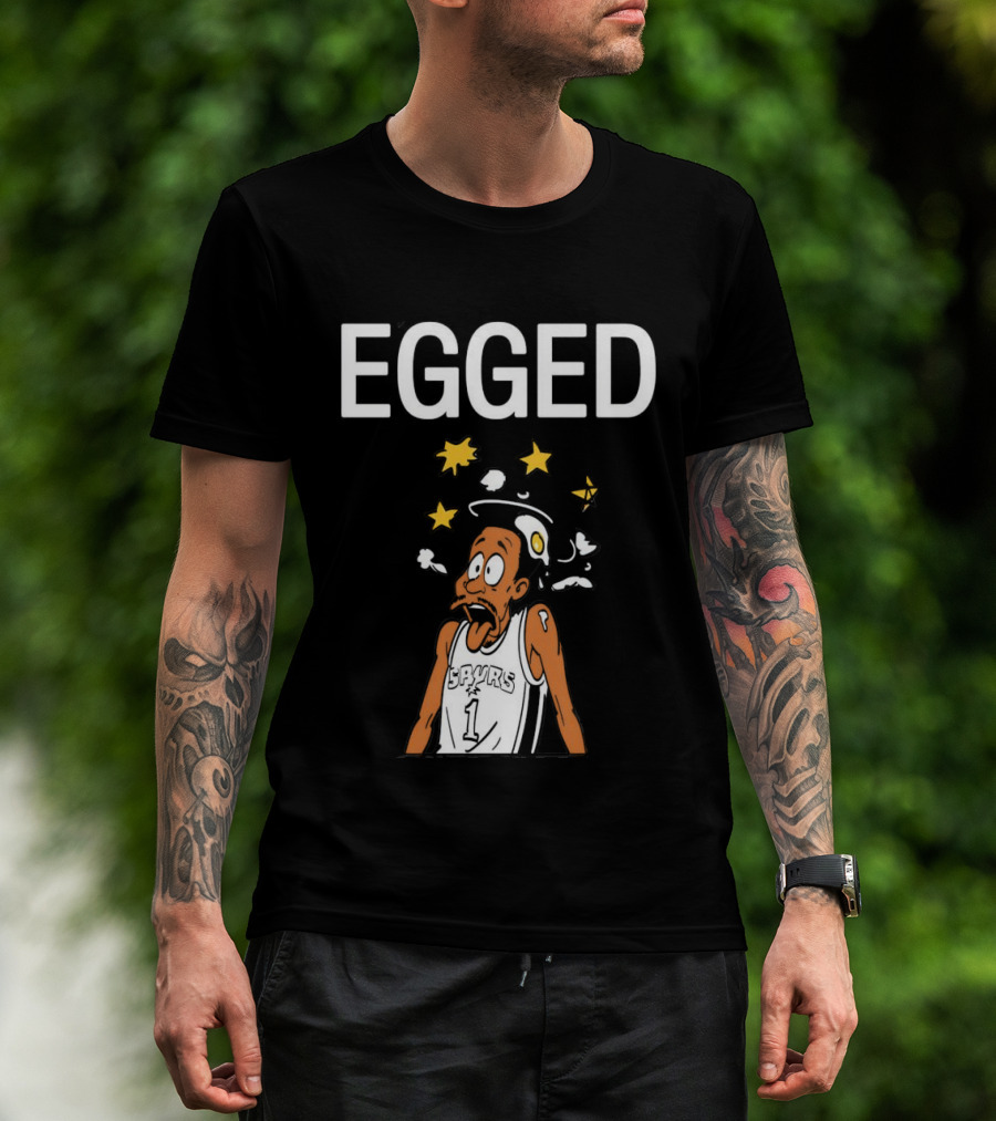 Victor Wembanyama Egged Cartoon Meme San Antonio Spurs Number 1 T-Shirt