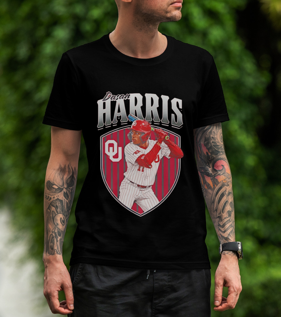 Dasan Harris Oklahoma Sooners Baseball OU T-Shirt