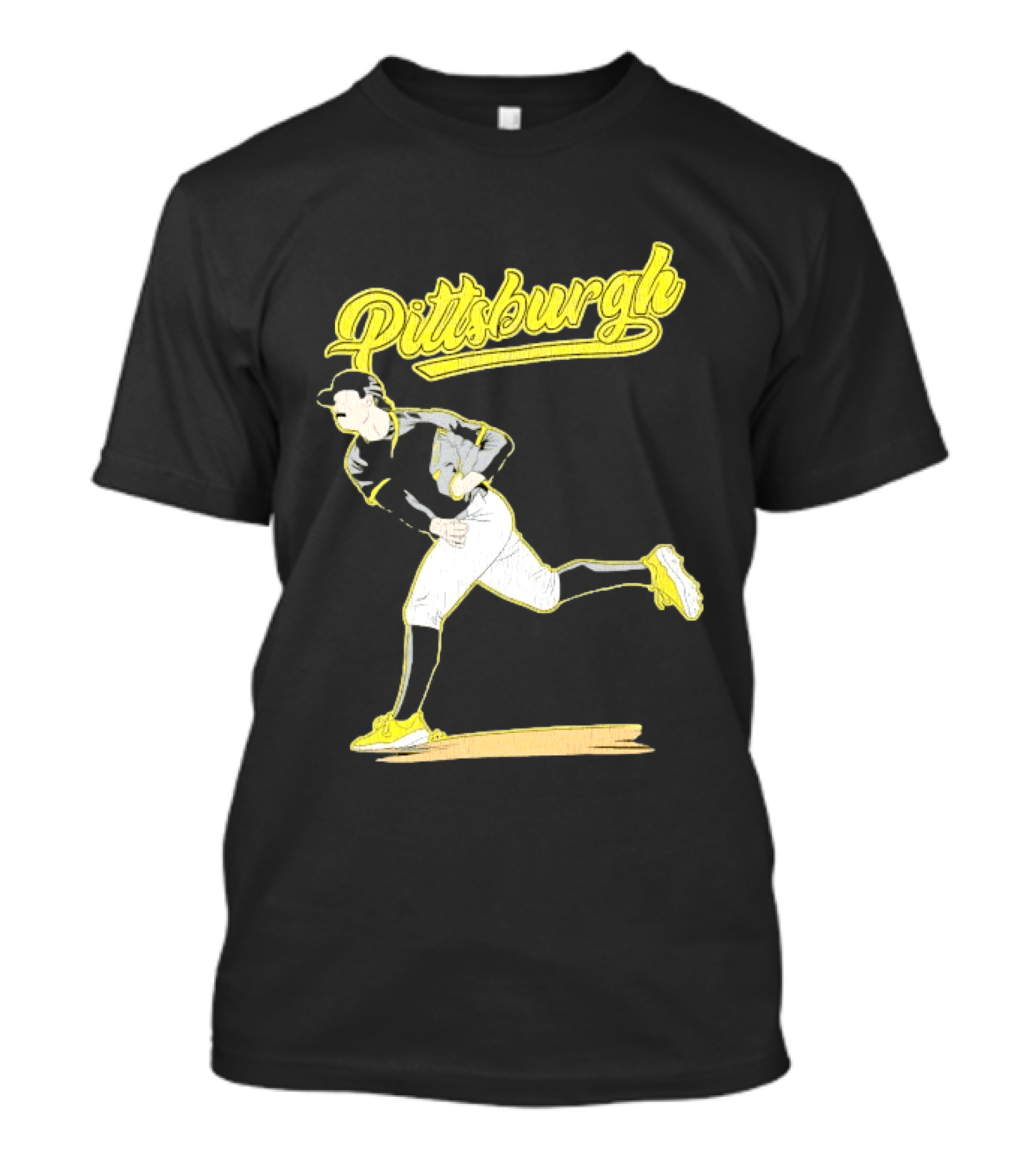 Pittsburgh Pirates Paul Skenes Baseball Player Throwing Action T-Shirt