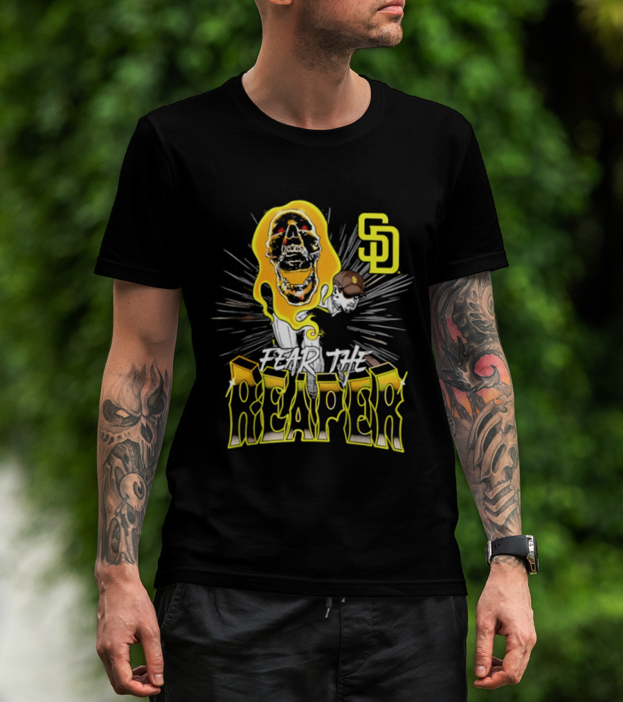San Diego Padres Fear The Reaper Mason Miller SD Baseball T-Shirt