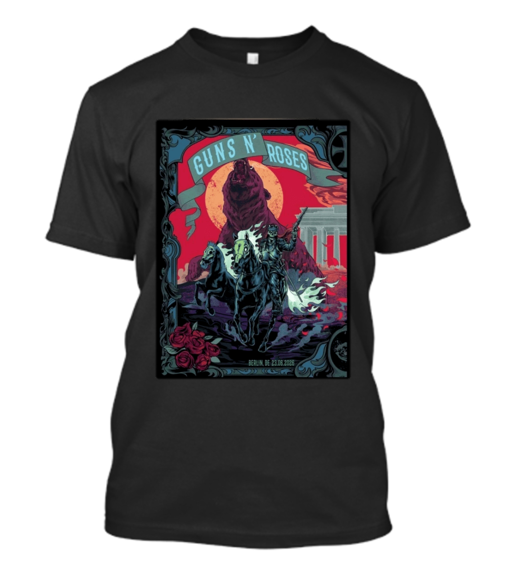 Guns N' Roses Berlin 2026 Night 1 Uber Arena 23 June Event T-Shirt