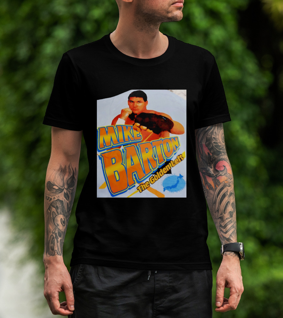 Mike Barton The Golden Left Boxer Retro Sports T-Shirt