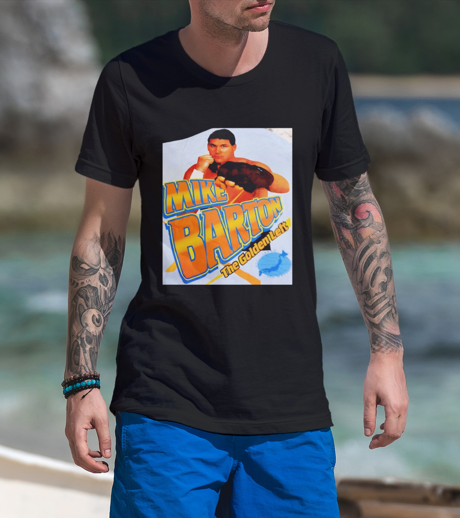 Mike Barton The Golden Left Boxer Retro Sports T-Shirt