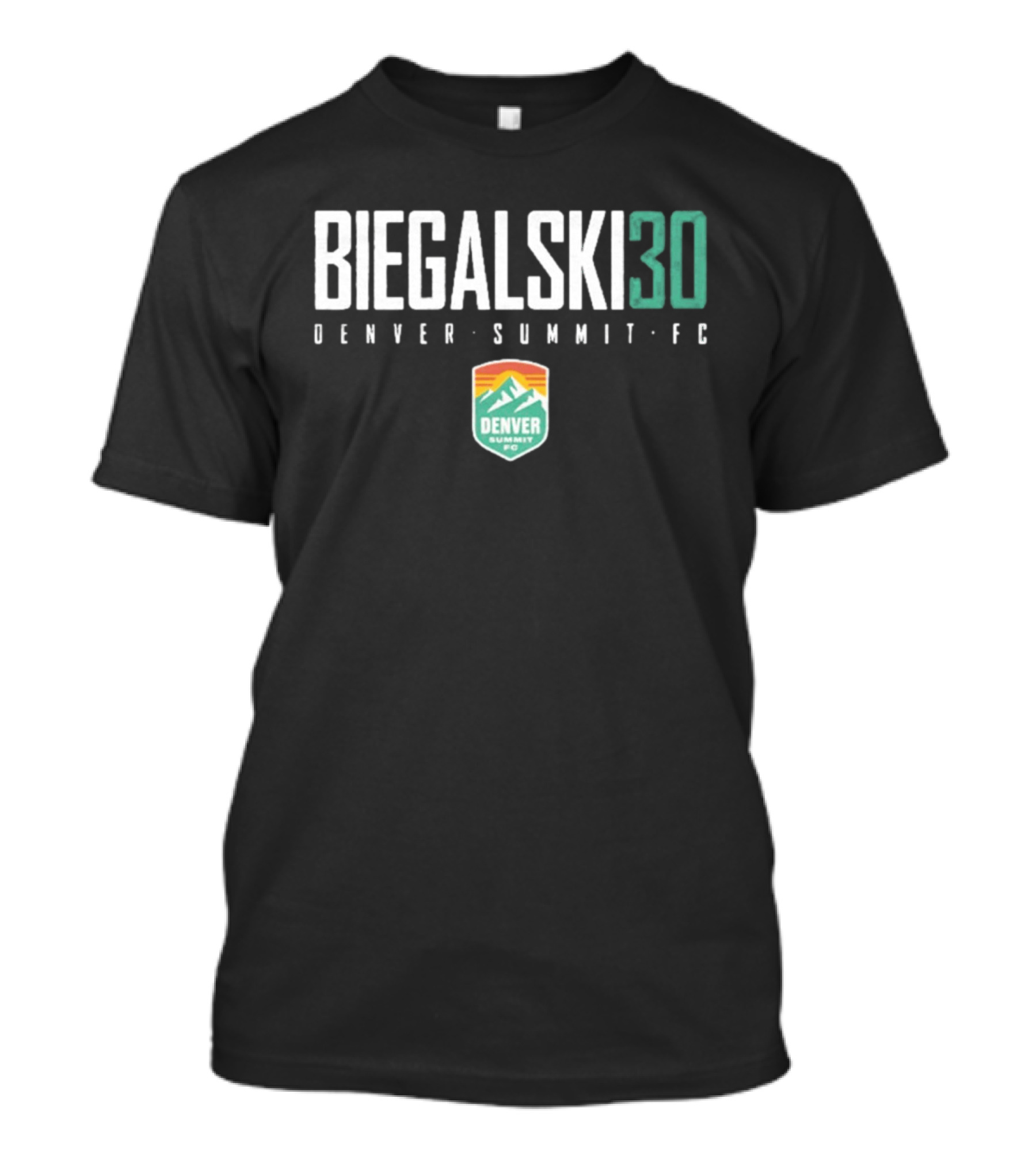 Biegalski 30 Denver Summit FC NWSL Soccer Team Fan T-Shirt