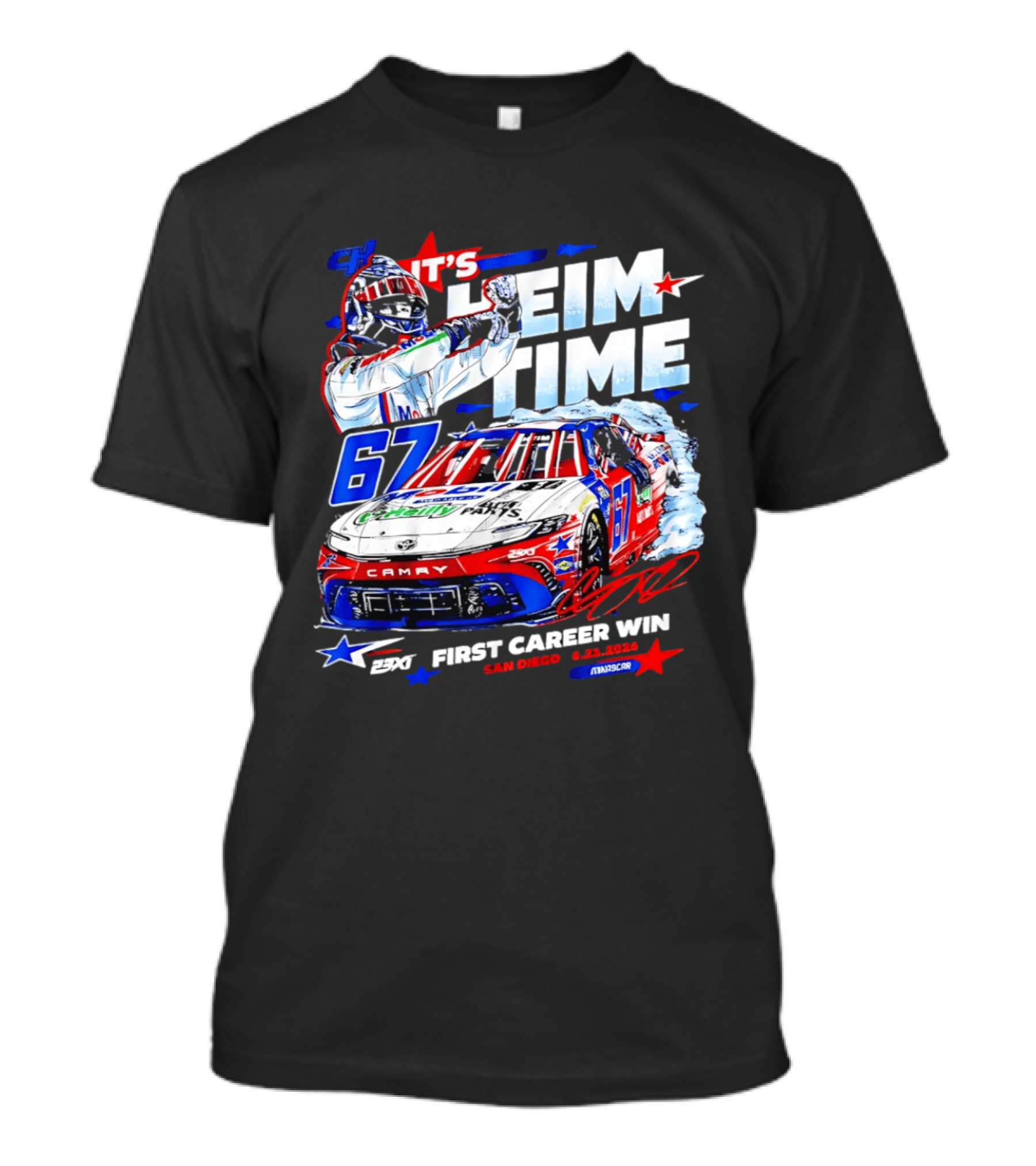 It's Heim Time 67 First Career Win San Diego 2023 NASCAR T-Shirt