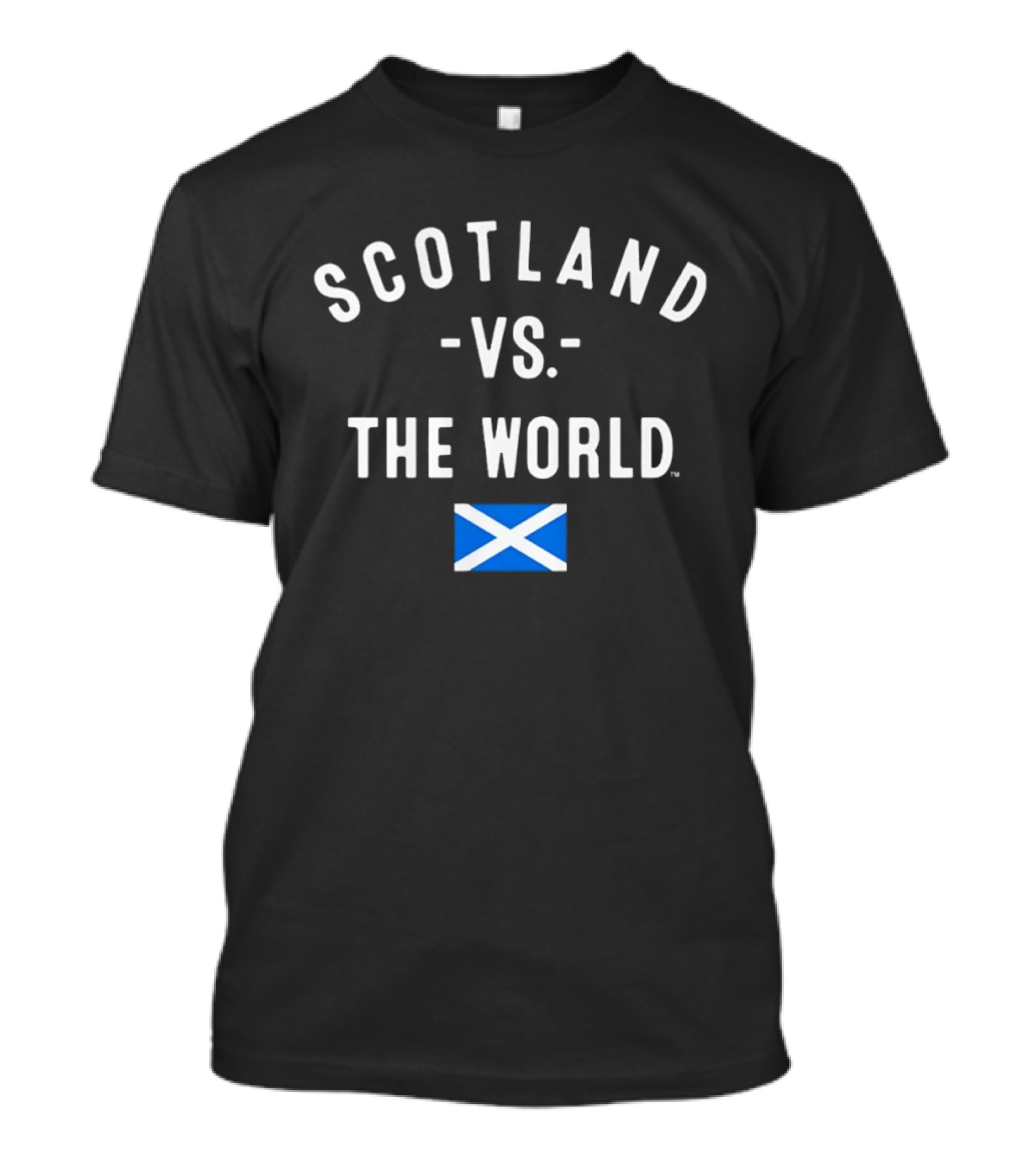 Scotland Vs The World Flag Scottish Pride Iconic St Andrew's Cross T-Shirt