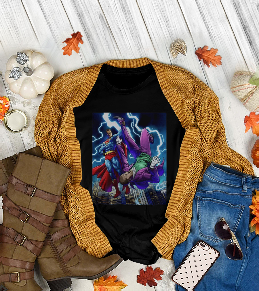 Shai Gilgeous Alexander Thunder vs Joker and Denver Superhero Clash T-Shirt