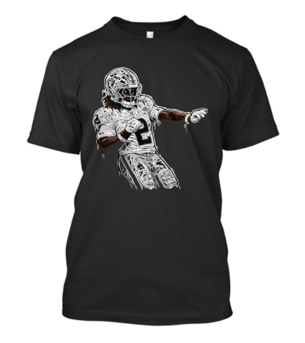 Las Vegas Raiders Ashton Jeanty 2 Football Player T-Shirt