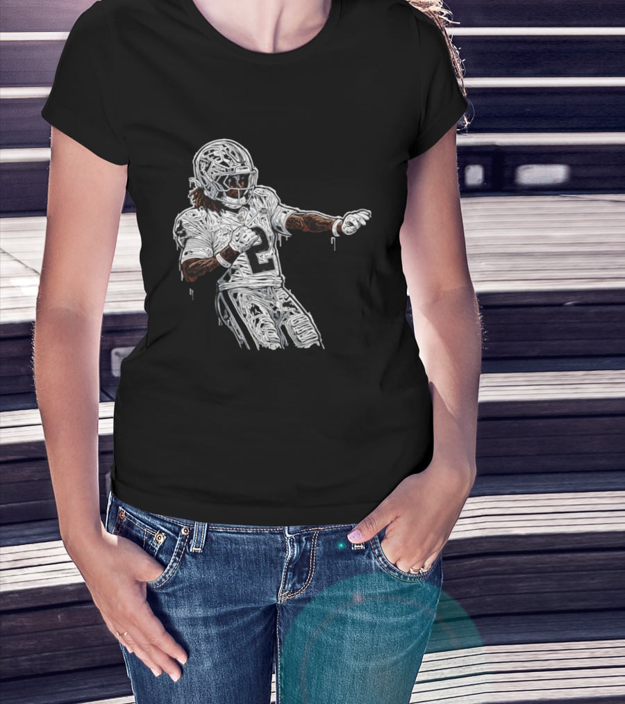 Las Vegas Raiders Ashton Jeanty 2 Football Player T-Shirt