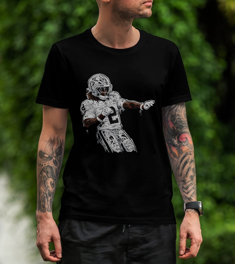 Las Vegas Raiders Ashton Jeanty 2 Football Player T-Shirt