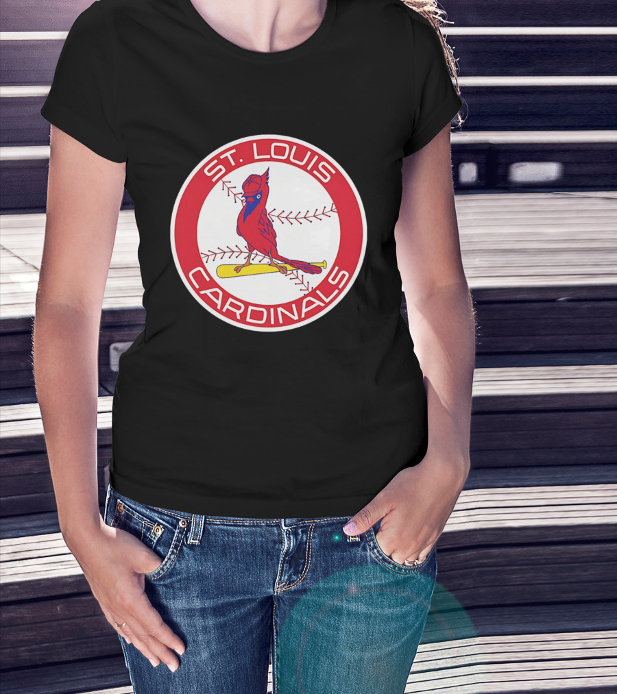 St. Louis Cardinals 2026 Baseball Bird Bat Red Circle T-Shirt