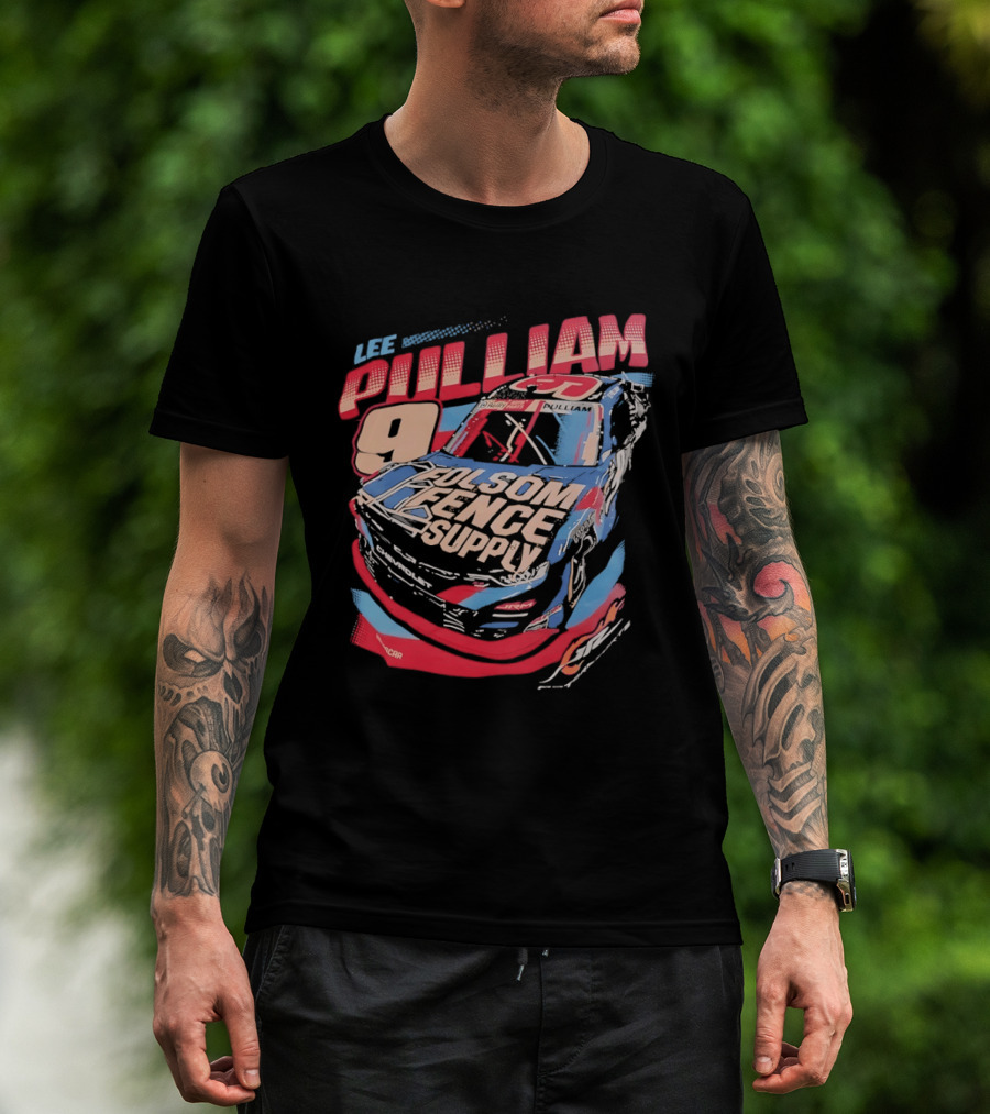 Lee Pulliam 9 Chevrolet NASCAR Folsom Fence Supply Racing T-Shirt