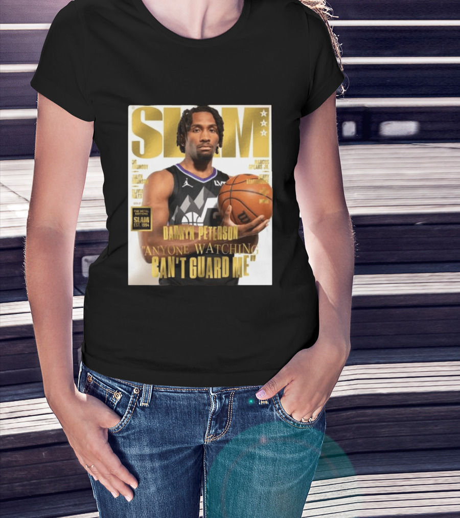 SLAM Gold Darryn Peterson Anyone Ing Can't Guard Me T-Shirt