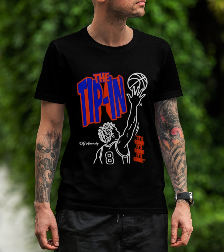 The Tip In OG Anunoby New York Knicks 2026 NBA Champs Basketball Player 8 T-Shirt