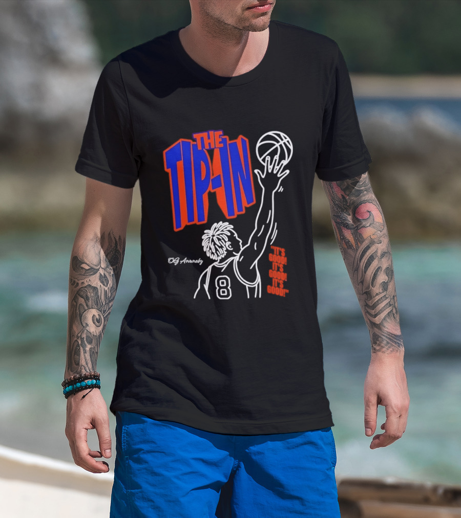 The Tip In OG Anunoby New York Knicks 2026 NBA Champs Basketball Player 8 T-Shirt