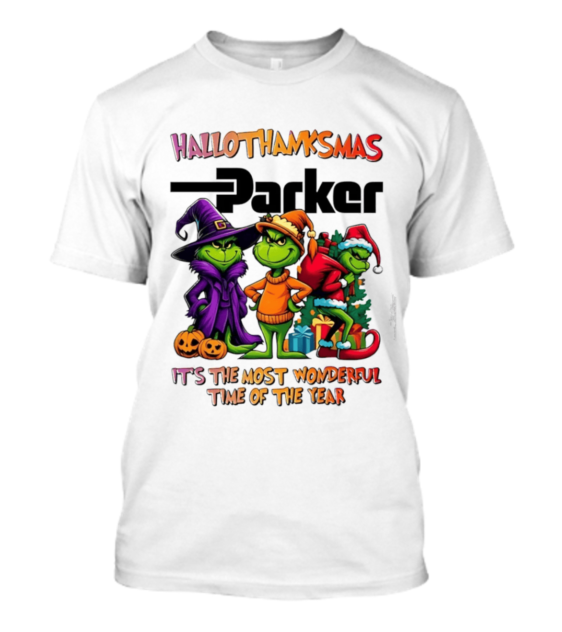 HalloThanksMas Grinch Parker It's The Most Wonderful Time Of The Year 2025 T-Shirt