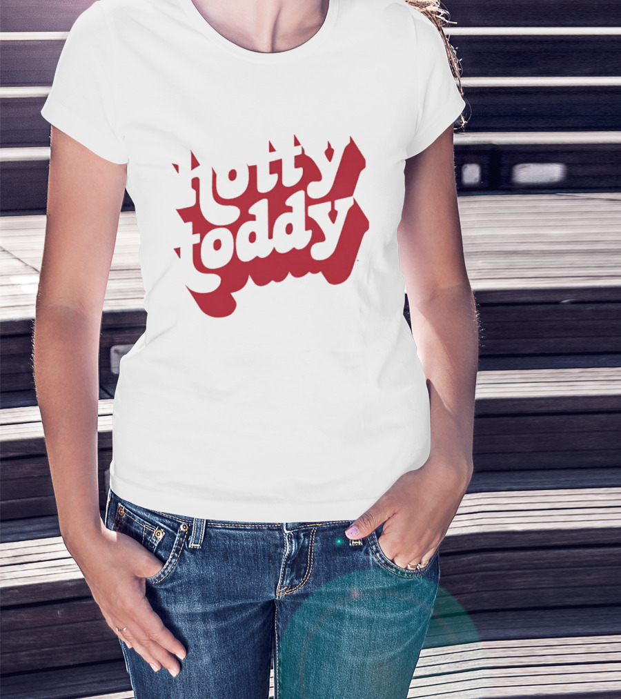 Hotty Toddy Text Art With Distinctive Red Lettering T-Shirt