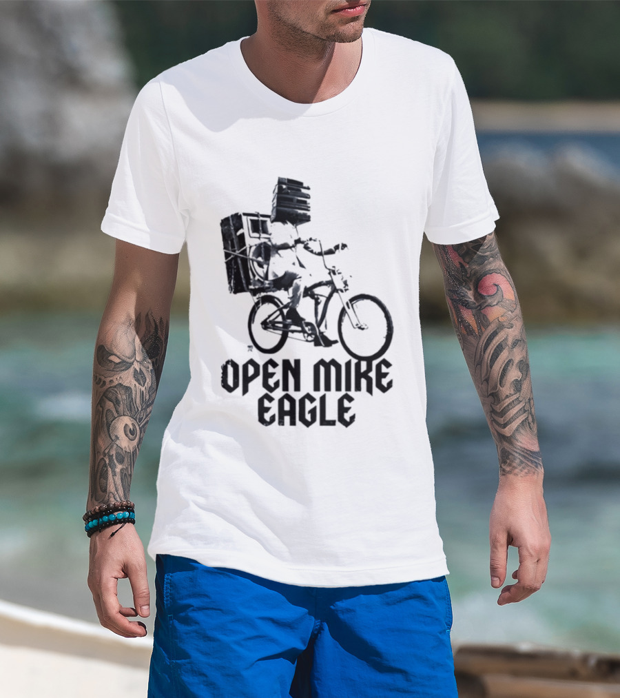 Open Mike Eagle Bicycle Art Hip Hop Alternative Rap T-Shirt