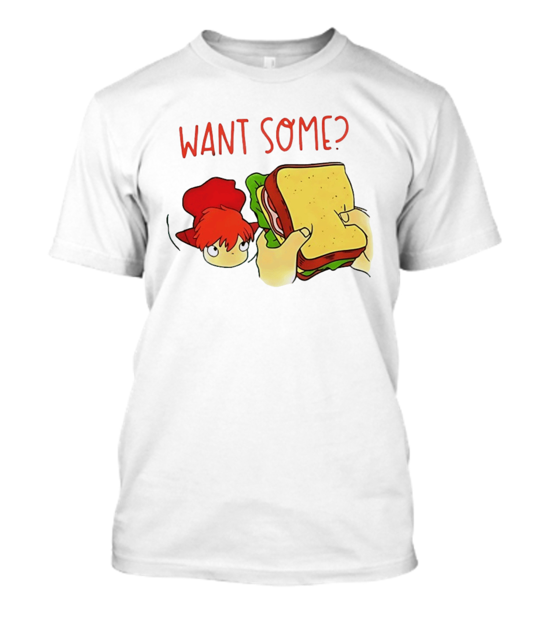 Ponyo Flinching Want Some Sandwich Scene T-Shirt