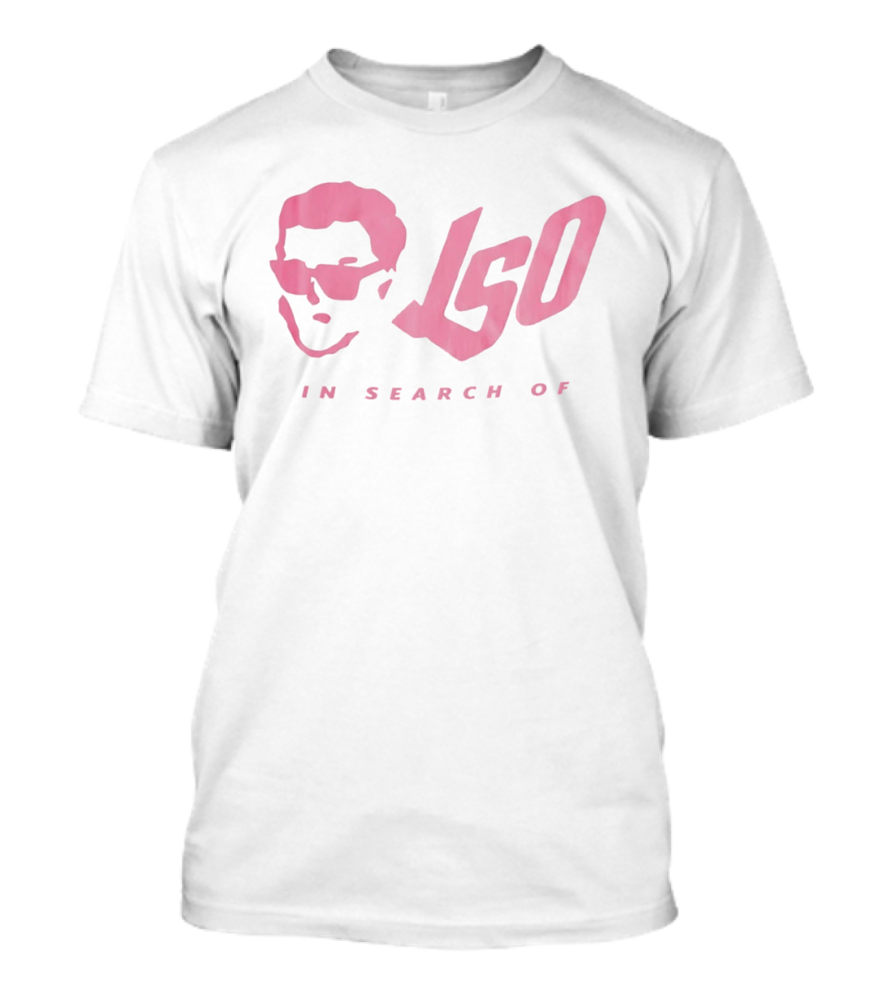 ISO In Search Of Stylized Sunglasses Portrait In Pink T-Shirt