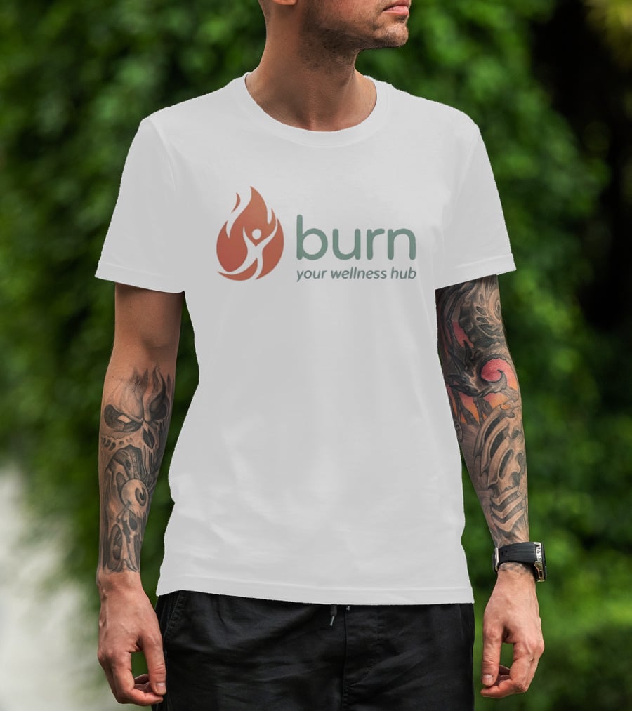 Burn Your Wellness Hub Flame T-Shirt