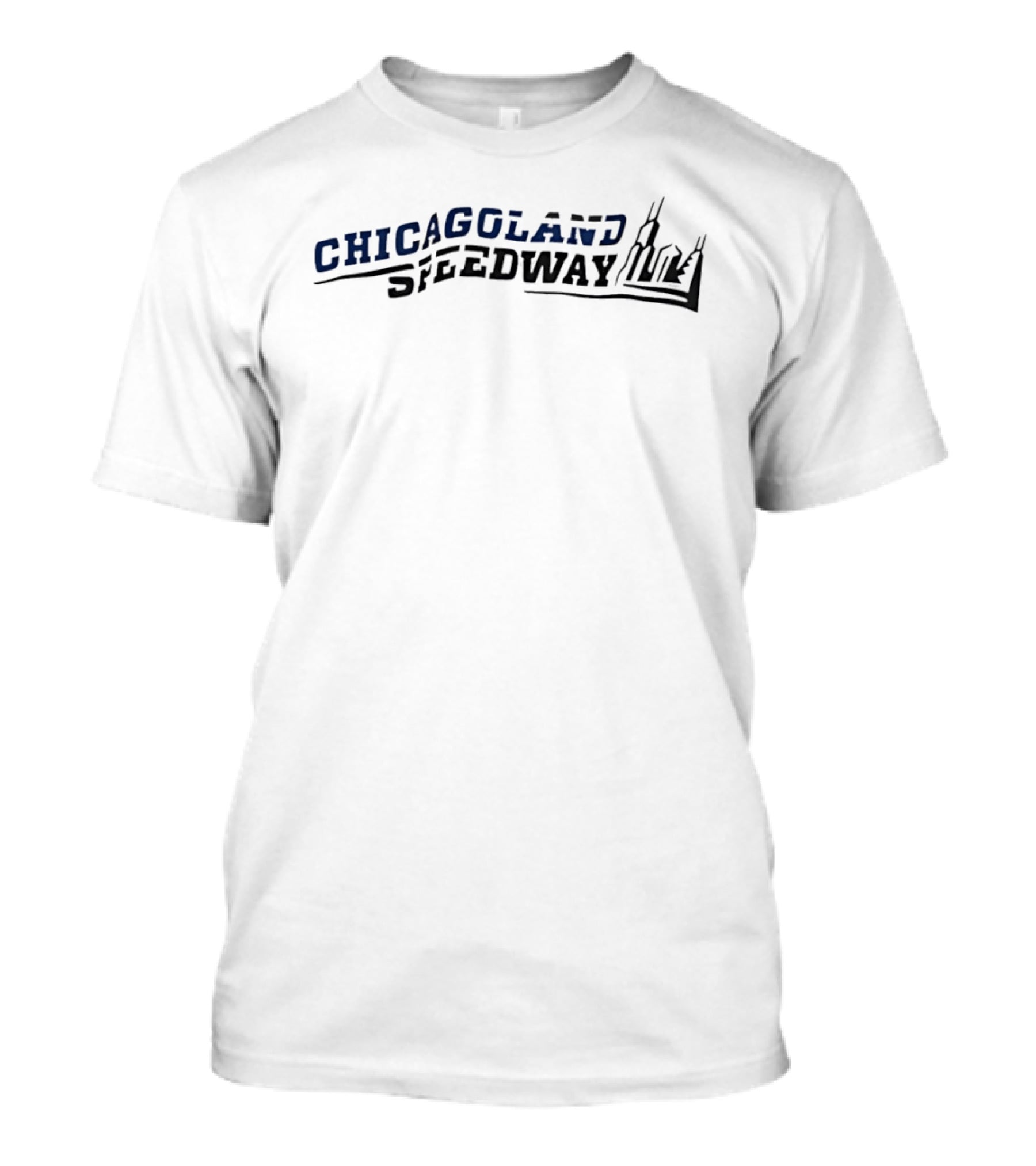 Chicagoland Speedway Skyline Racing Architecture T-Shirt