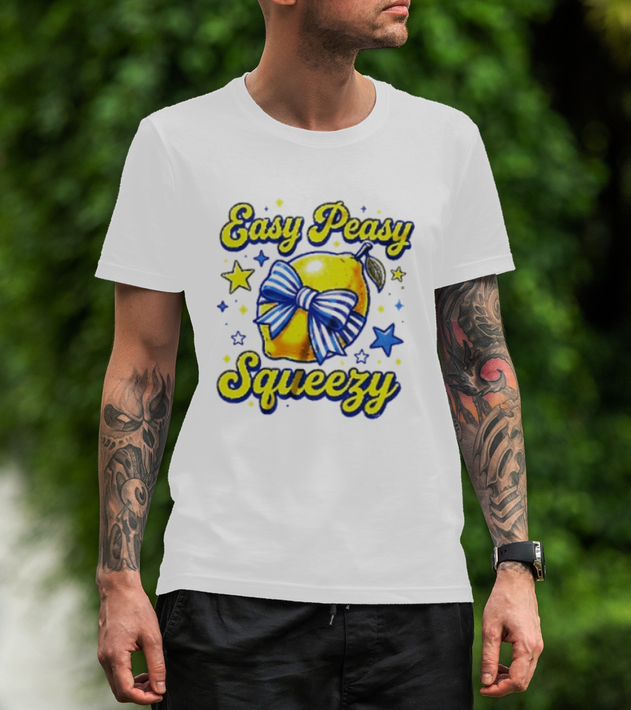 Easy Peasy Lemon Squeezy Bow Star T-Shirt