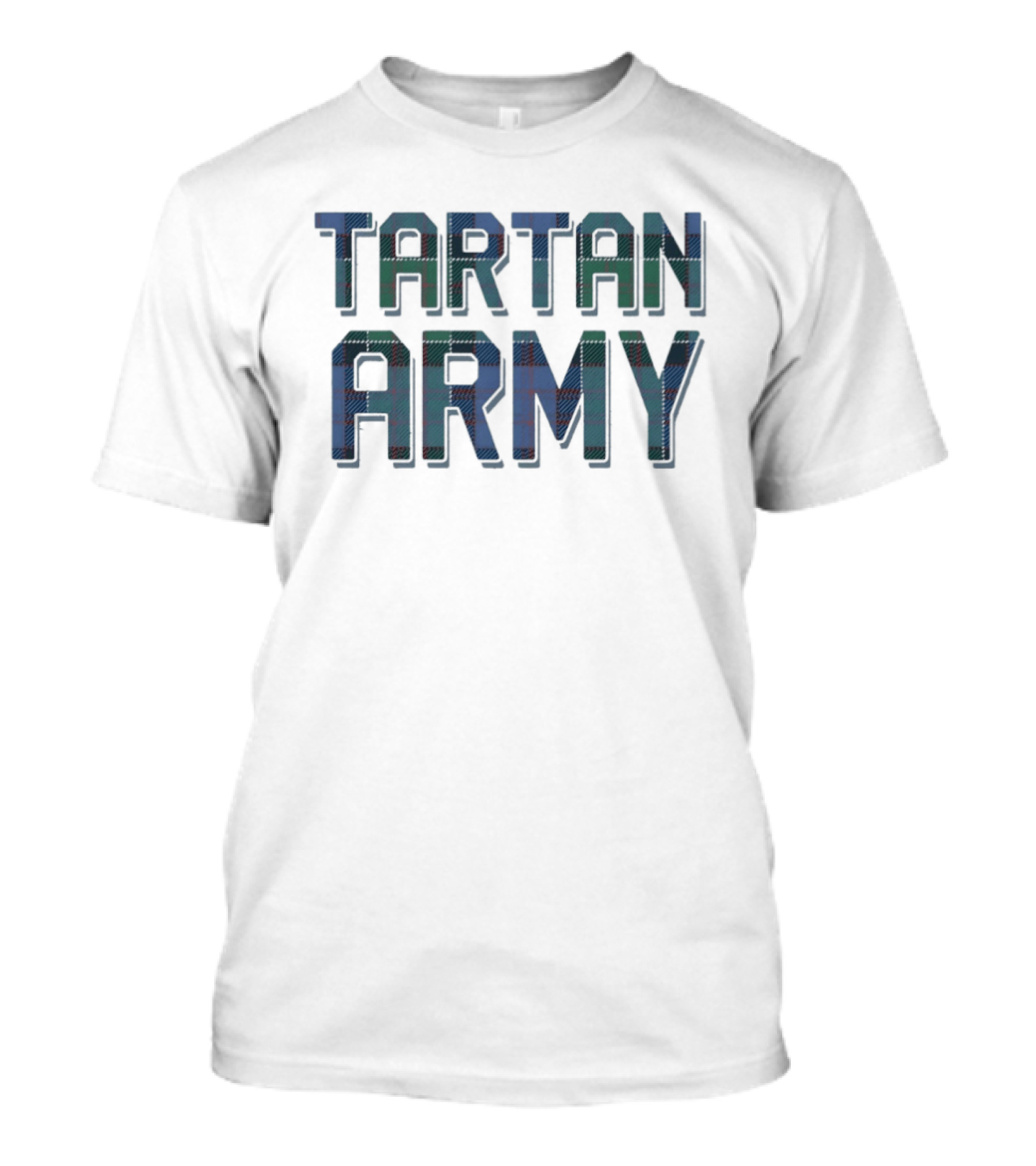Tartan Army Scotland Fans Clan Plaid T-Shirt