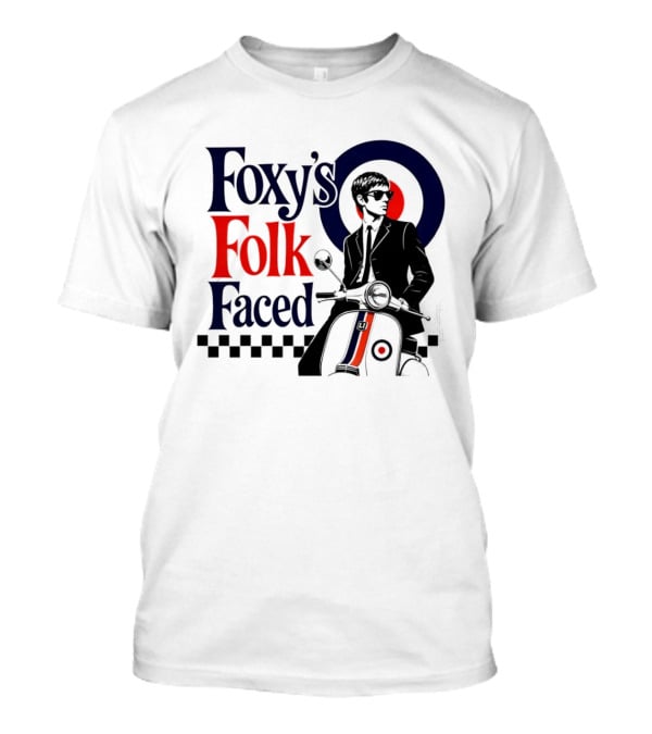 Foxy's Folk Faced Mod Scooter T-Shirt