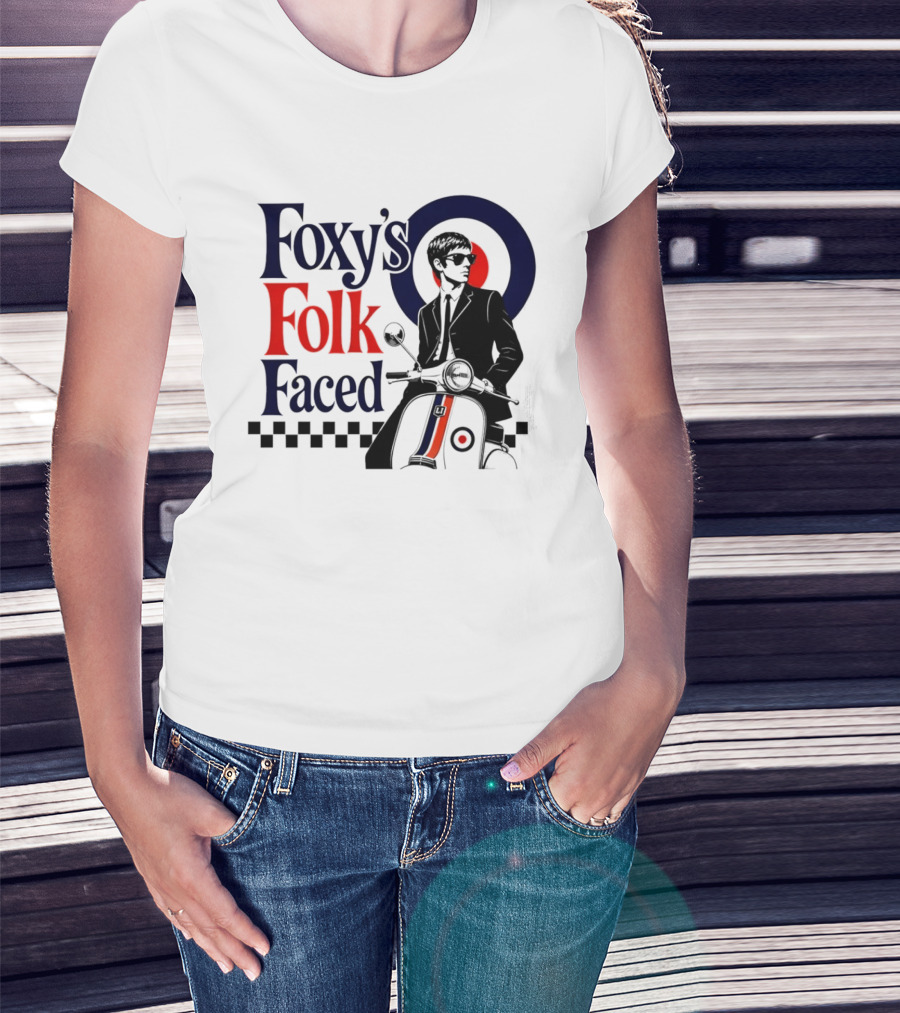 Foxy's Folk Faced Mod Scooter T-Shirt