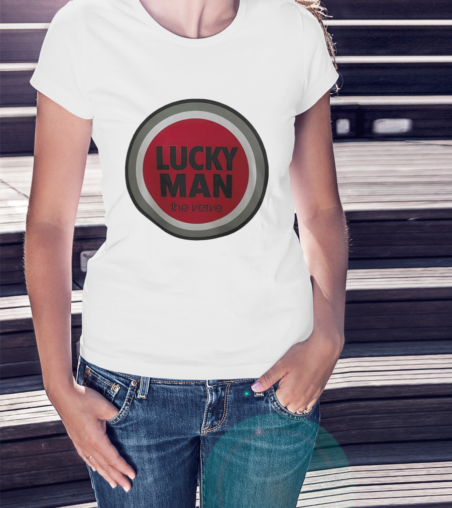 The Verve Lucky Man Red Circle T-Shirt
