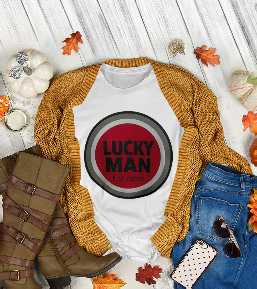 The Verve Lucky Man Red Circle T-Shirt