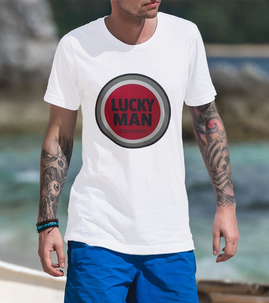The Verve Lucky Man Red Circle T-Shirt