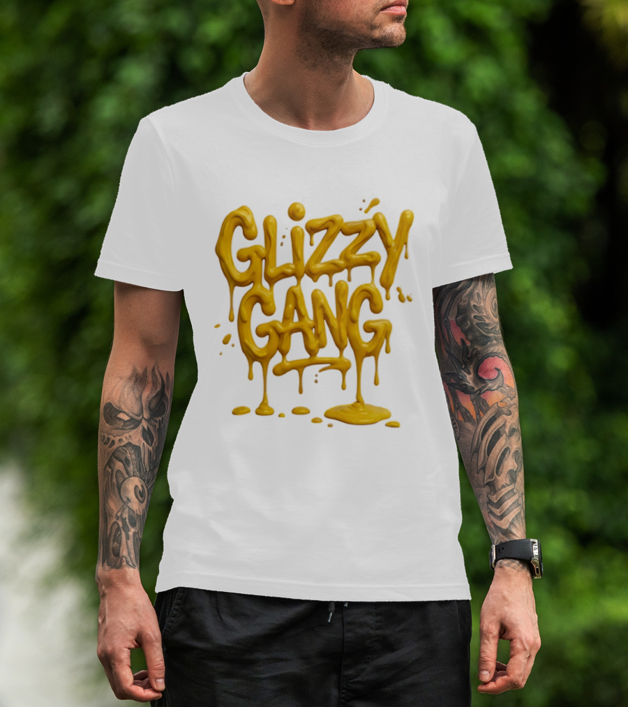 Glizzy Gang Mustard Drip T-Shirt