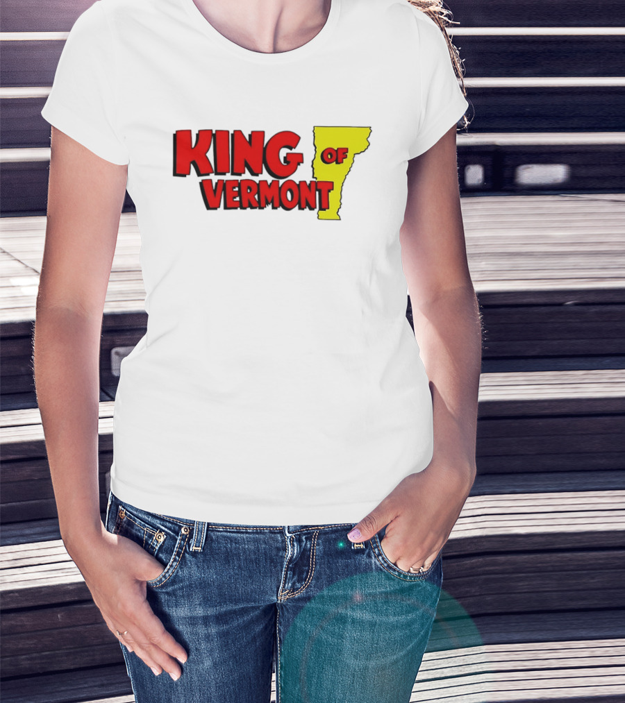 KING OF VERMONT Map T-Shirt