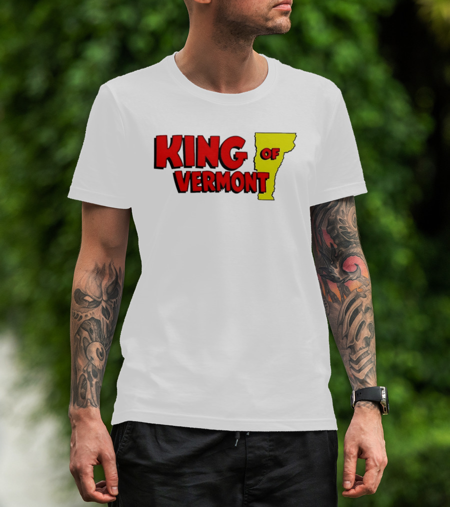 KING OF VERMONT Map T-Shirt