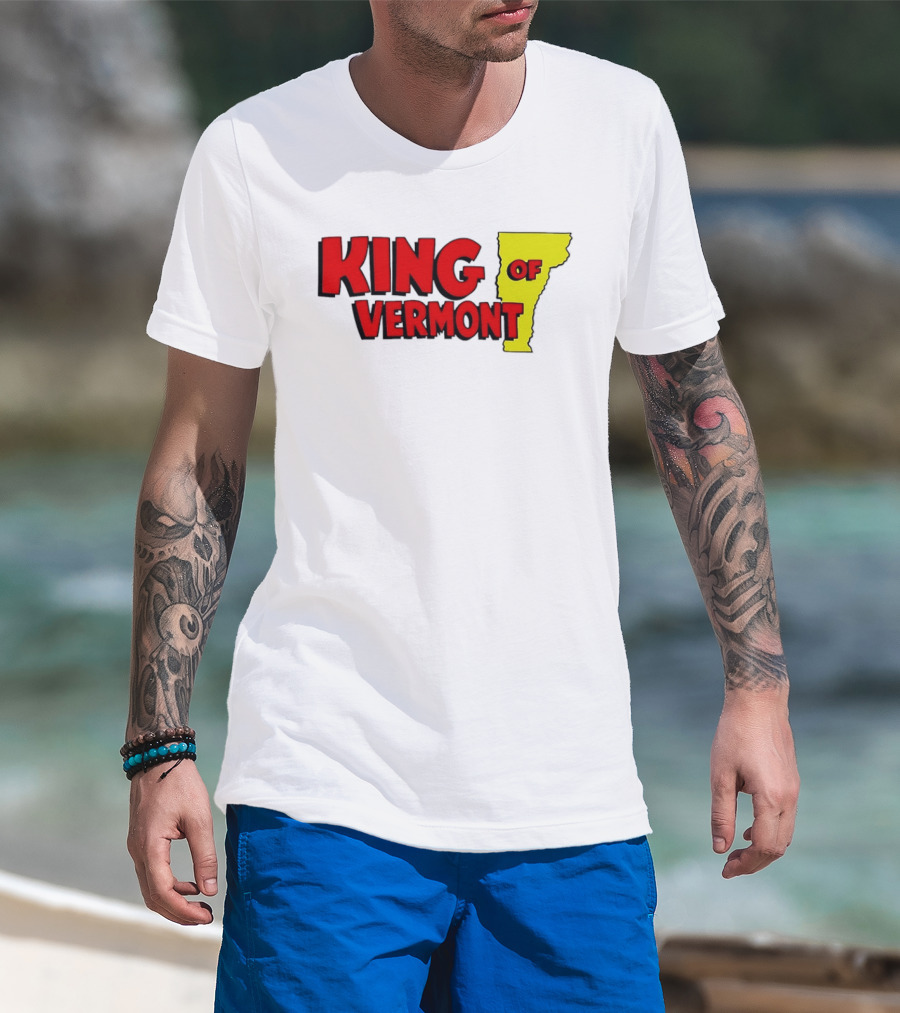 KING OF VERMONT Map T-Shirt