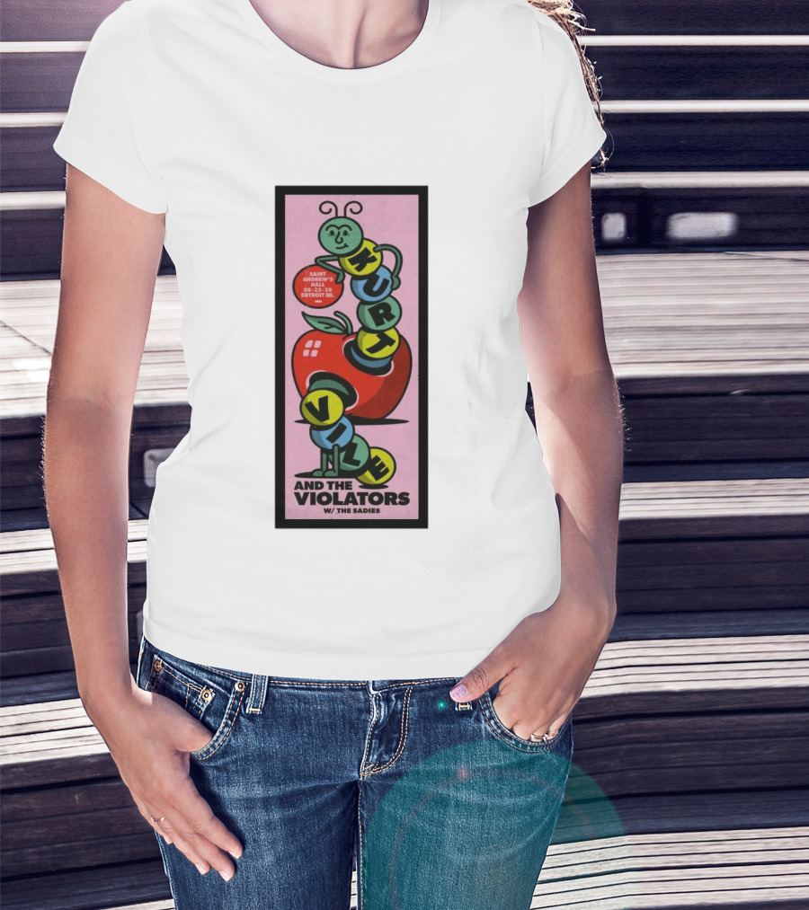 Kurt Vile And The Violators June 25 2026 Saint Andrew's Hall Detroit MI With The Sadies T-Shirt