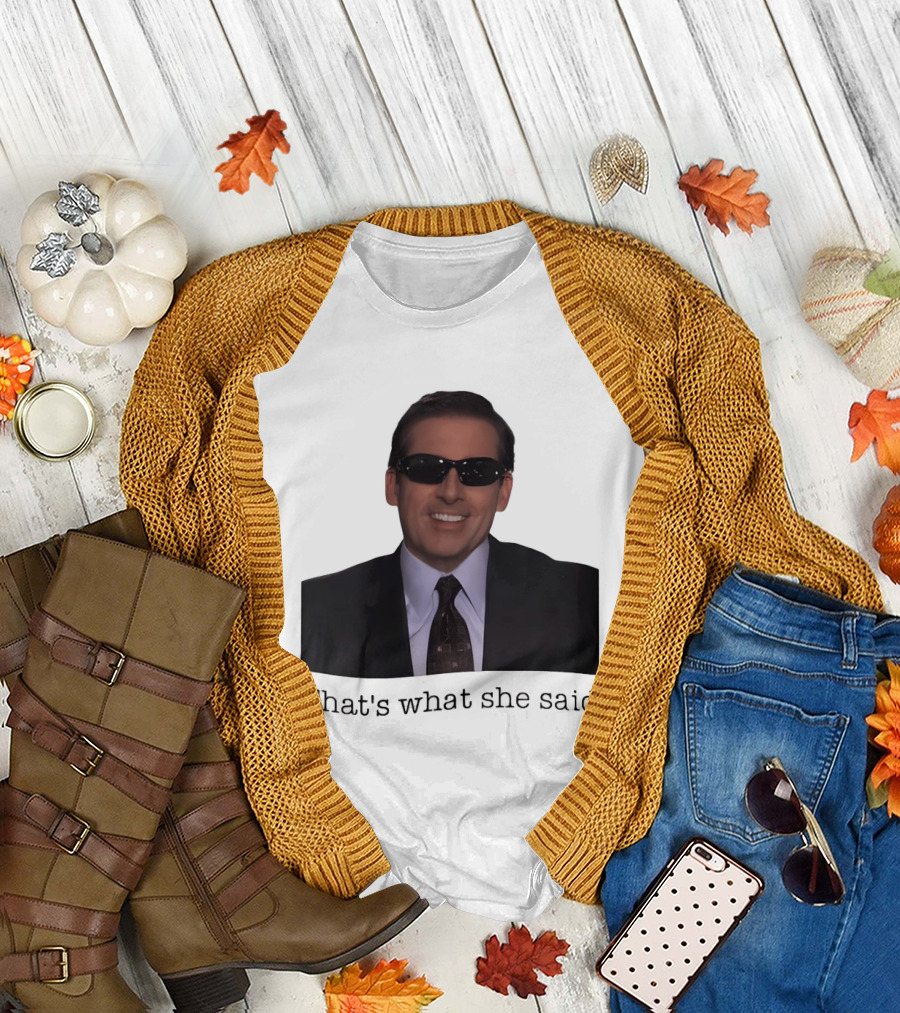 Michael Scott That's What She Said Sunglasses Suit T-Shirt
