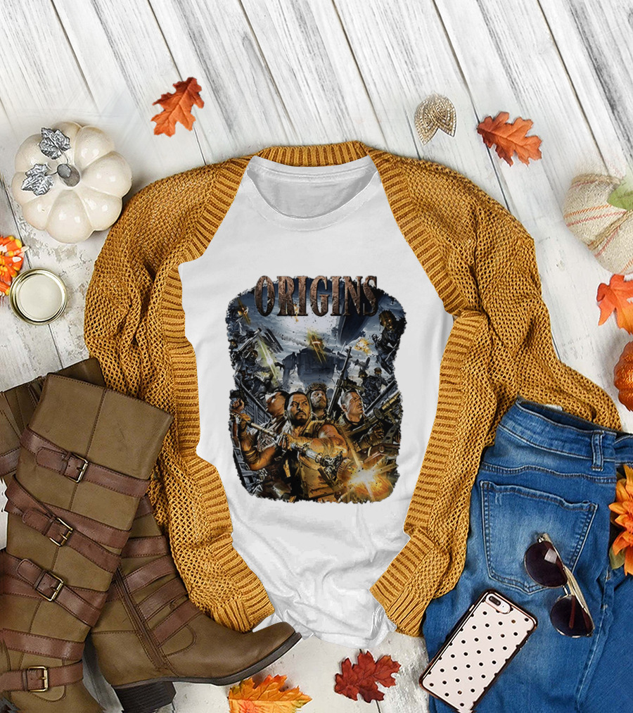 Origins Call of Duty Zombies Tank Dempsey Nikolai Belinski Takeo Masaki Edward Battle Scene T-Shirt