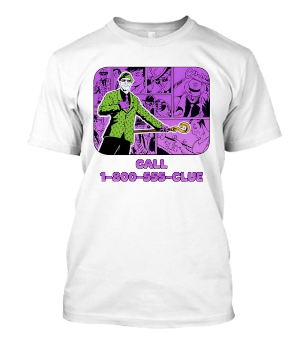 The Riddler Call 1 800 555 CLUE DC Comics Batman T-Shirt