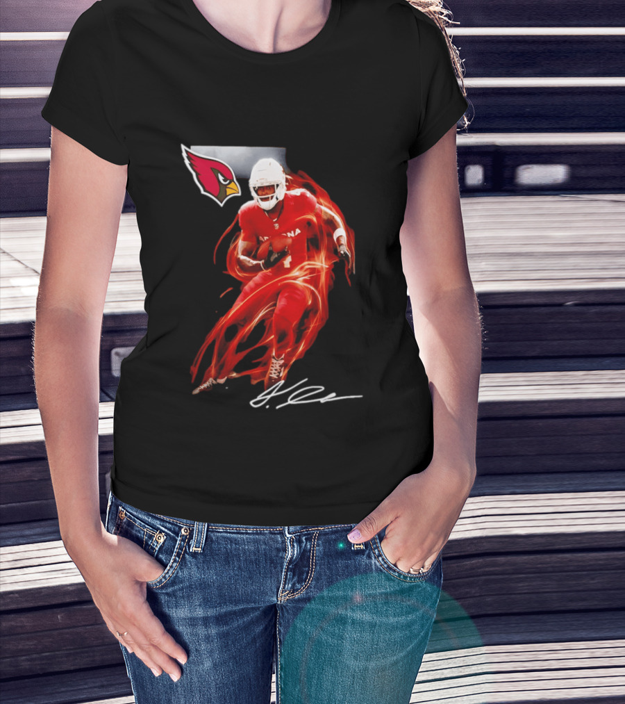 Arizona Cardinals Jeremiyah Love Legacy Rookie Football Player Signature Flame T-Shirt