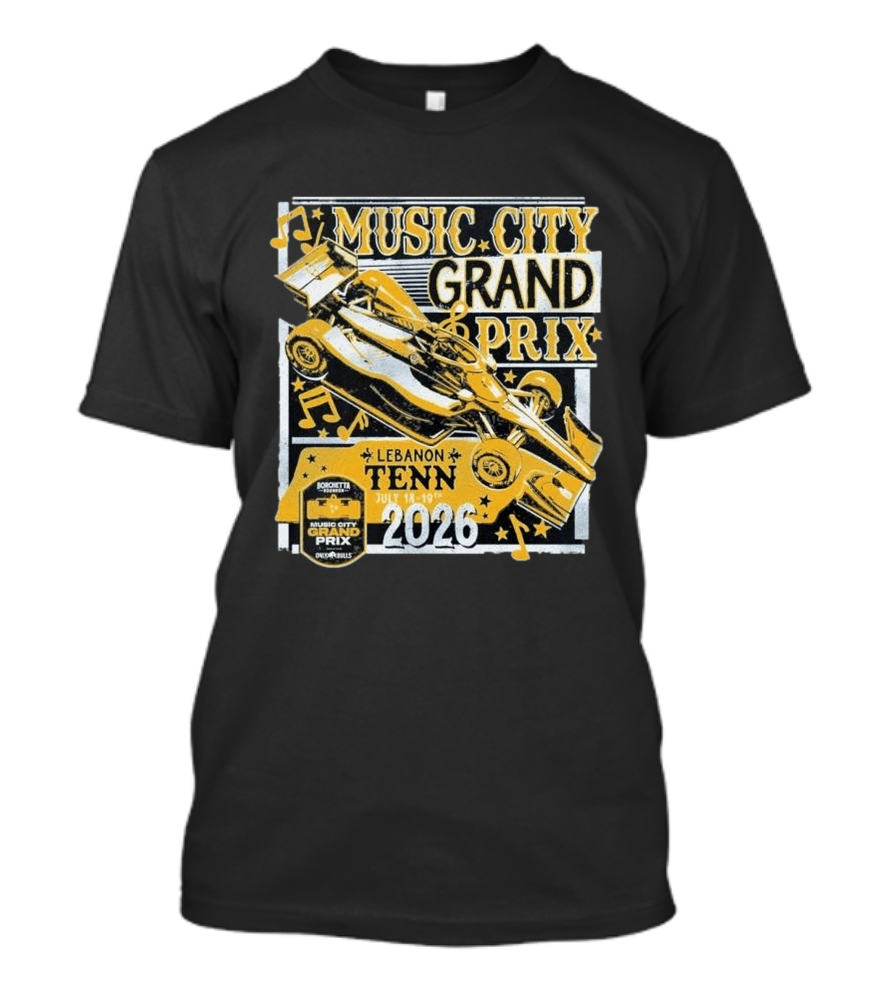 Borchetta Bourbon Music City Grand Prix Onlybulls Lebanon Tenn July 17 19 2026 T-Shirt
