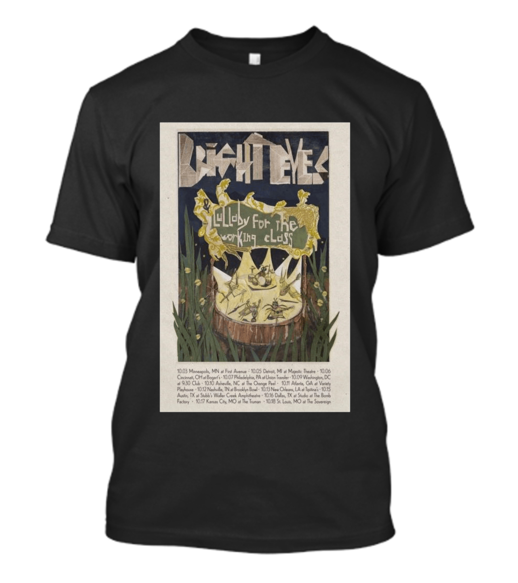 Bright Eyes Lullaby For The Working Class Tour 2026 Concert Dates T-Shirt