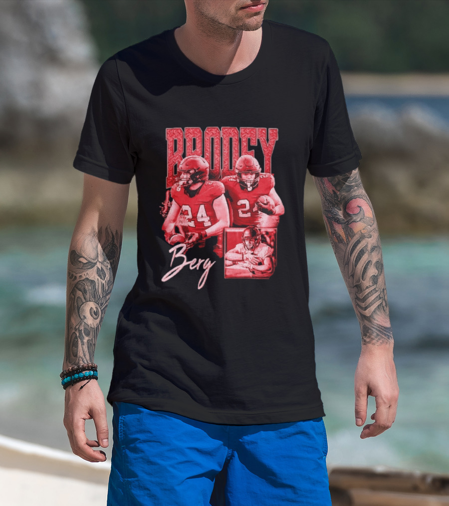 Brodey Berg Football 24 Player Athlete Sports T-Shirt
