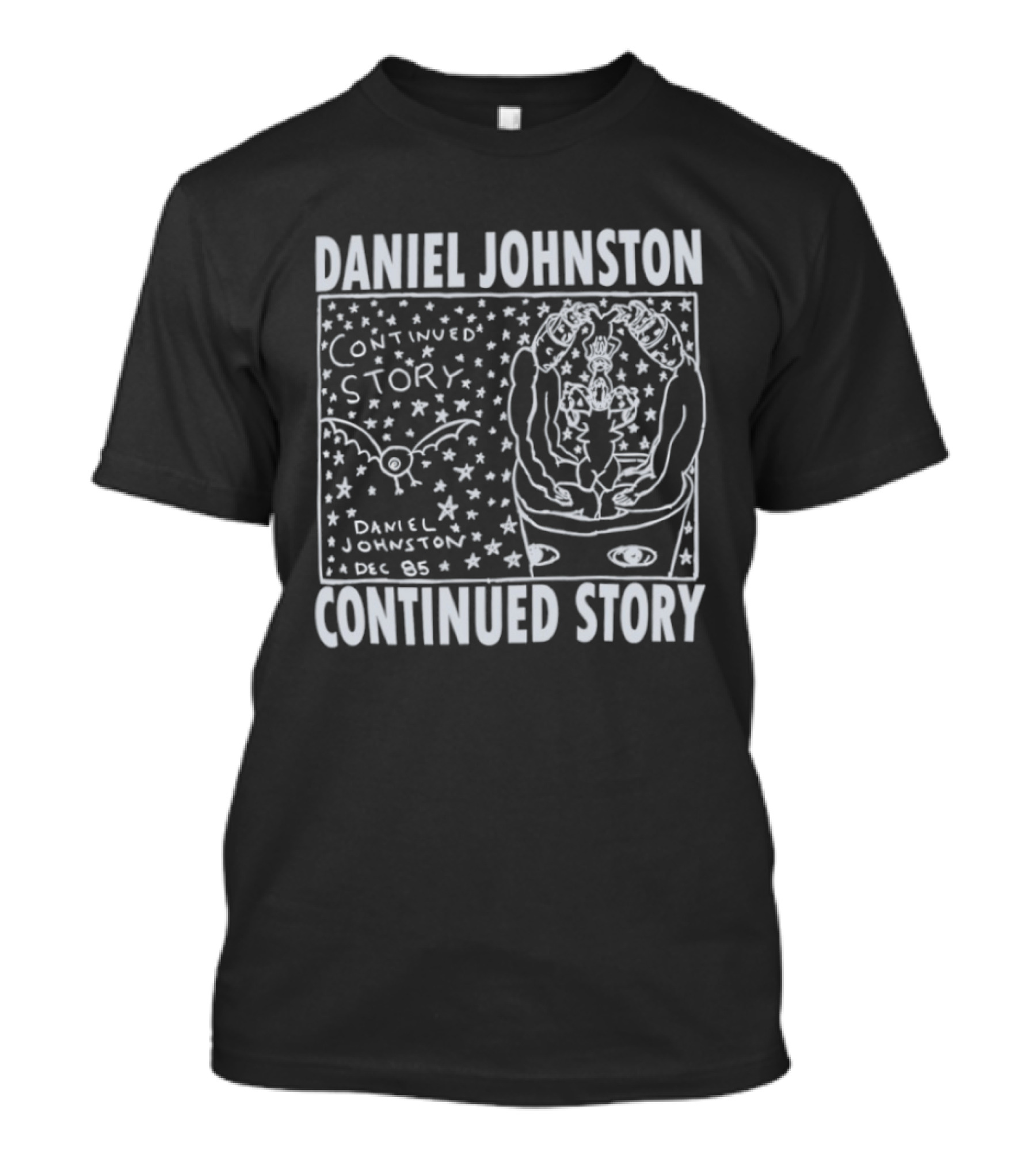 Daniel Johnston Continued Story December 1985 Starry T-Shirt