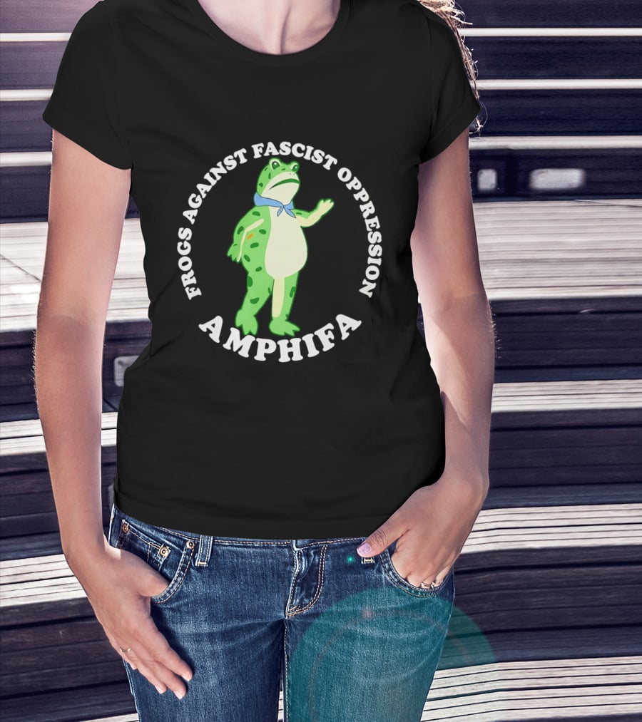 Frogs Against Fascist Oppression Amphifa Protest Movement Awareness T-Shirt